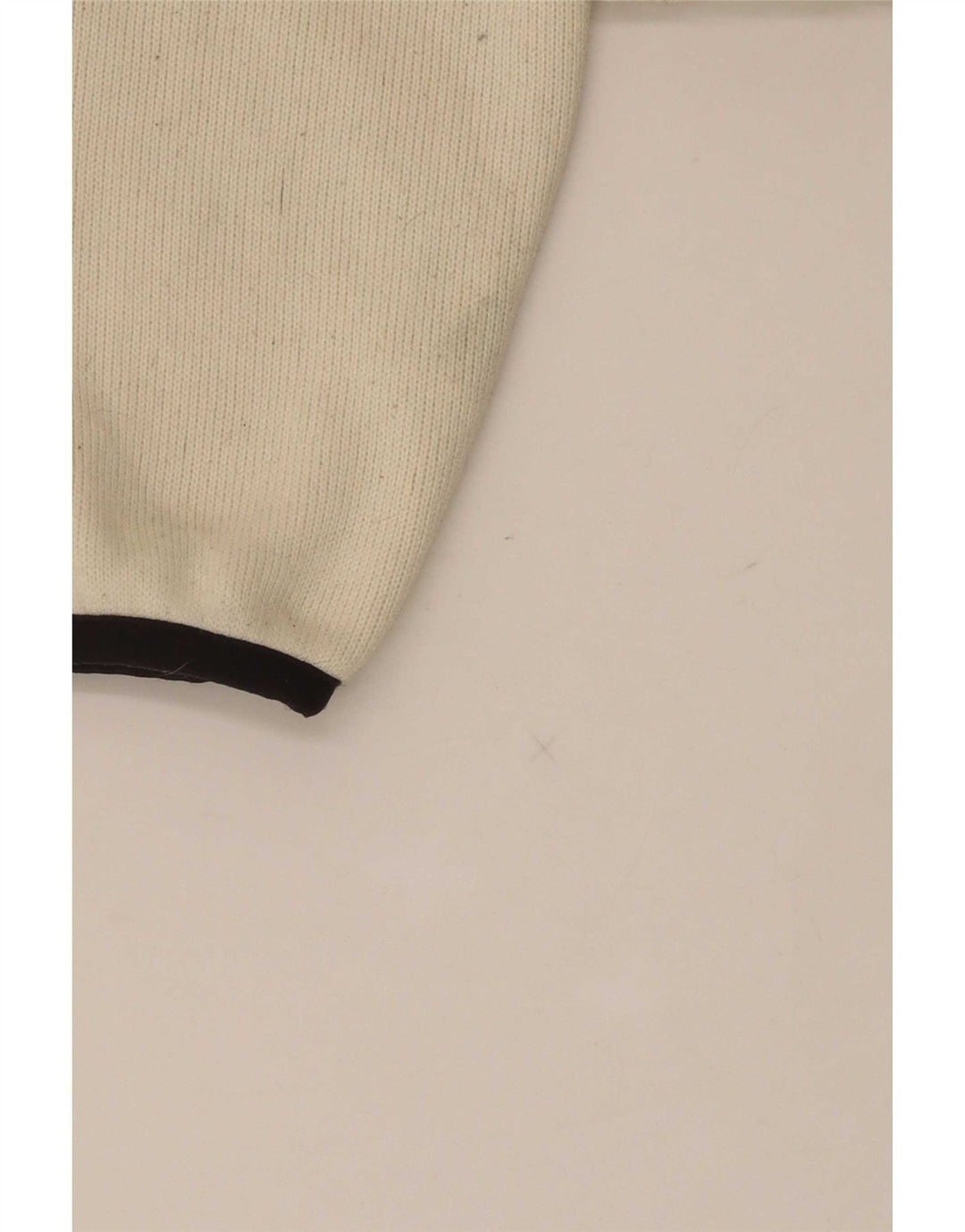 Dkny Damen-Sweatshirt mit 1/4-Reißverschluss, übergroß, UK 6, XS, gebrochenes Weiß, Polyester