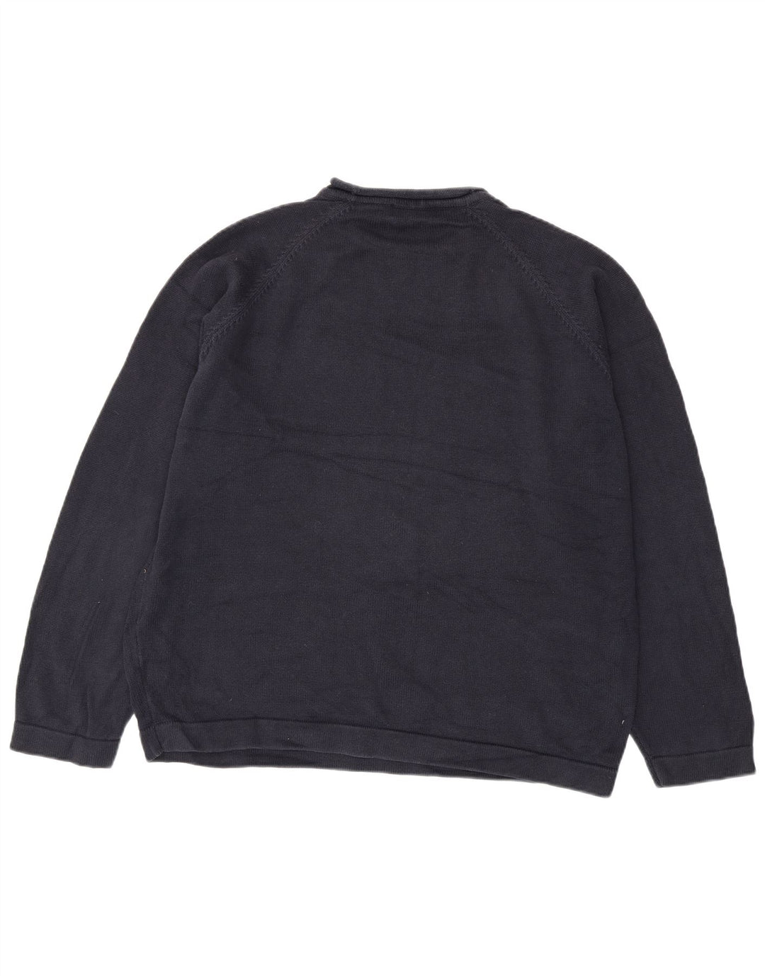 Marks & Spencer Herren-Pullover mit Rundhalsausschnitt, 2XL, marineblaue Baumwolle