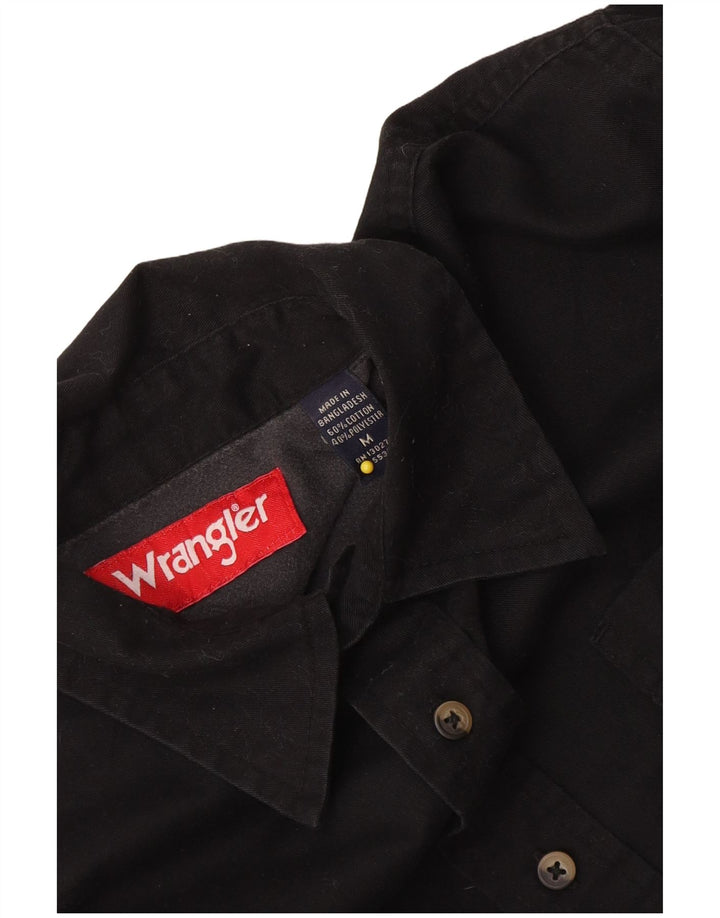 Wrangler Herrenhemd Mittelschwarze Baumwolle