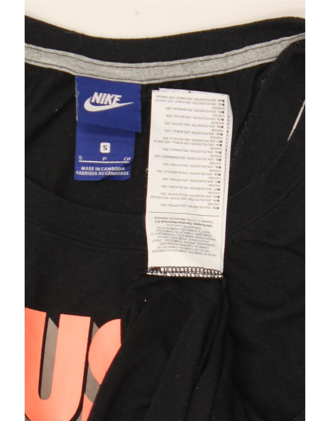 Nike Womens Graphic Vest Top UK 10 Small Schwarz Polyester