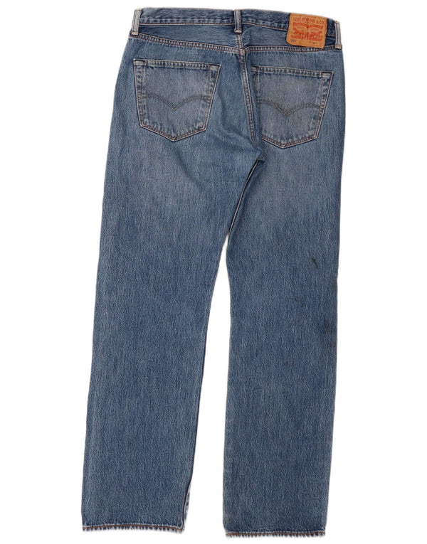 Levi's Herren 501 Straight Jeans W34 L32 Blaue Baumwolle