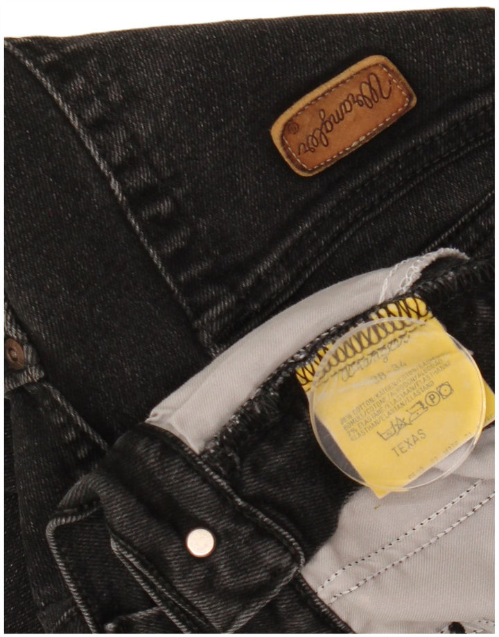 Wrangler Herren Texas Straight Jeans W38 L28 Schwarze Baumwolle