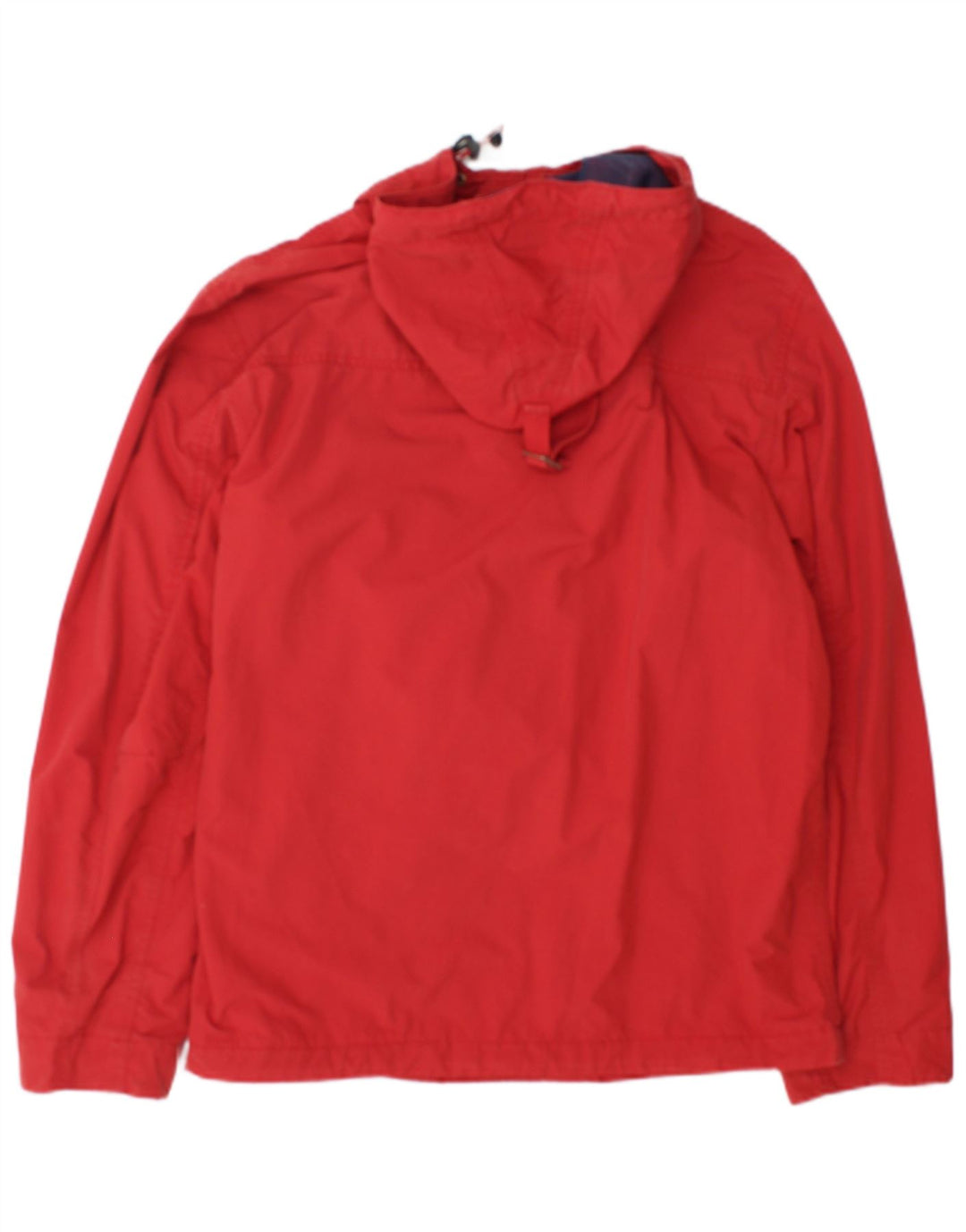 Napapijri Herren-Anorakjacke mit Kapuze und Grafik, UK 38, Mittelrot, Polyamid