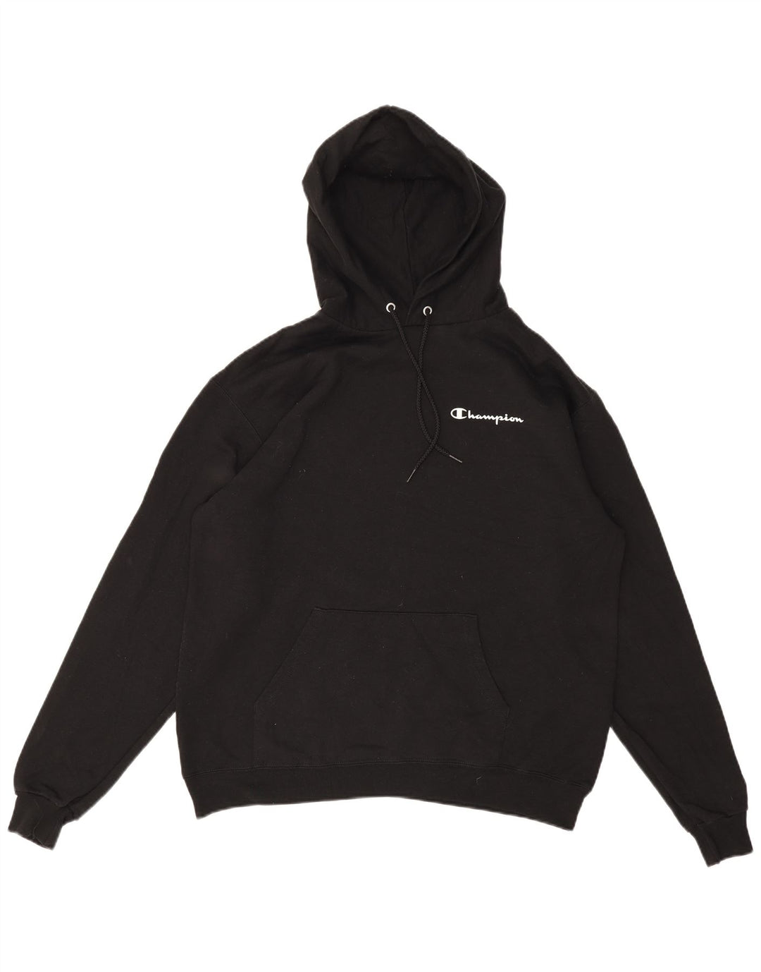 CHAMPION Herren-Kapuzenpullover, groß, aus schwarzer Baumwolle