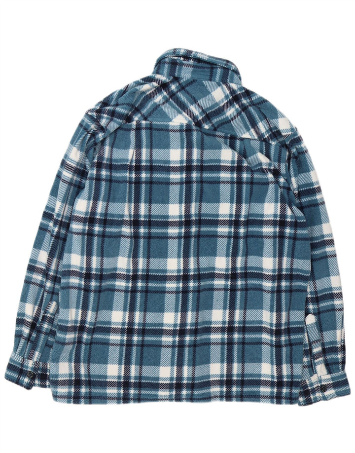 Atlas For Men Herren-Fleece-Hemd, groß, blau, Polyester