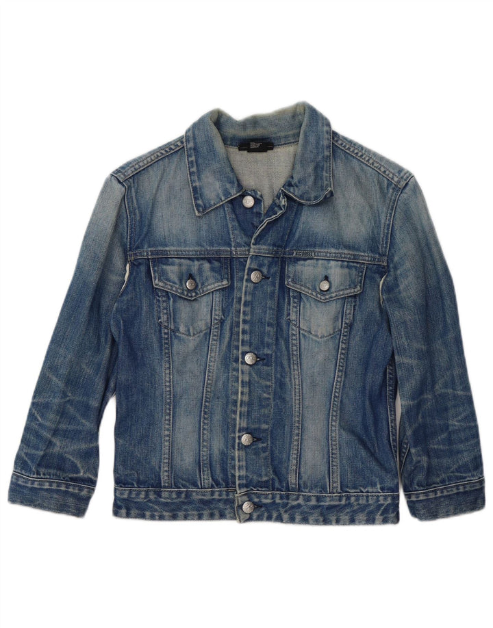 DIESEL Jeansjacke für Jungen, 9–10 Jahre, mittelblaue Baumwolle