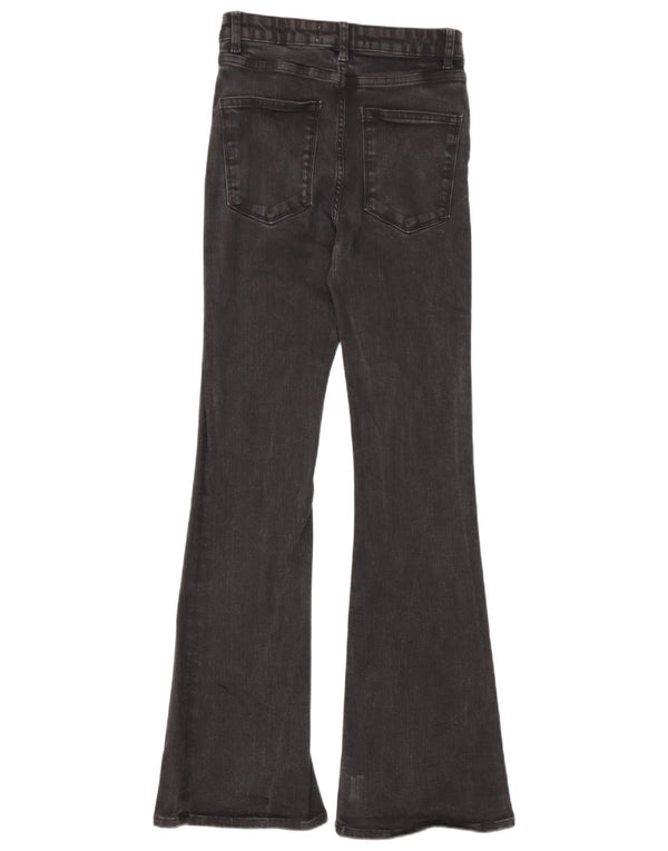 Zara Damen Skinny Flared Jeans EU 36 XS W26 L31 Grau