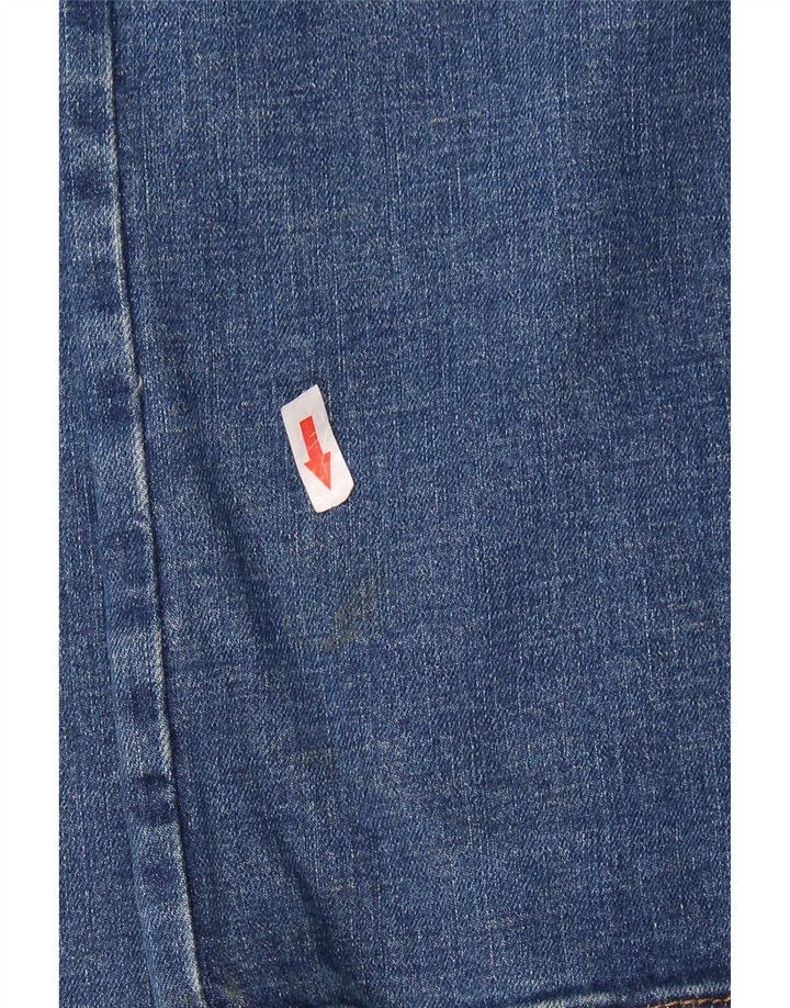 WRANGLER Herren Straight Jeans W34 L30 Blaue Baumwolle