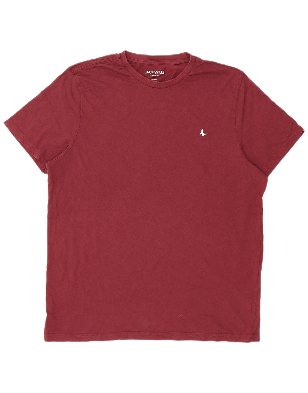 JACK WILLS Herren-T-Shirt mit klassischer Passform, Größe L, Kastanienbraun