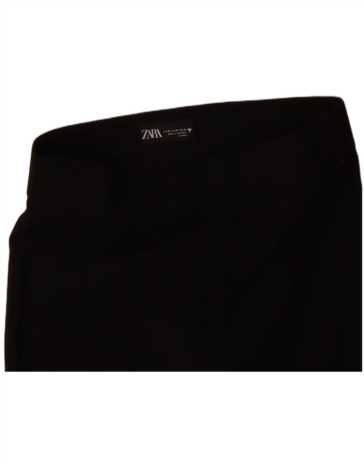 ZARA Womens Bootcut Casual Trousers Medium W28 L27 Black Polyester