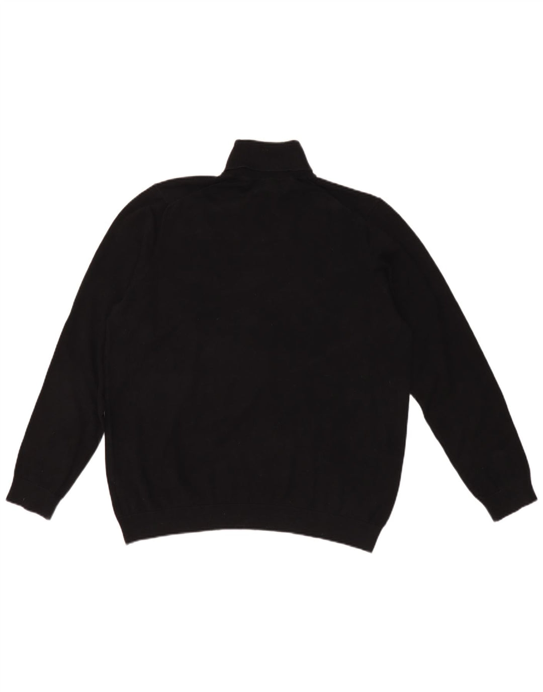Marks & Spencer Rollkragenpullover für Herren, groß, aus schwarzer Baumwolle
