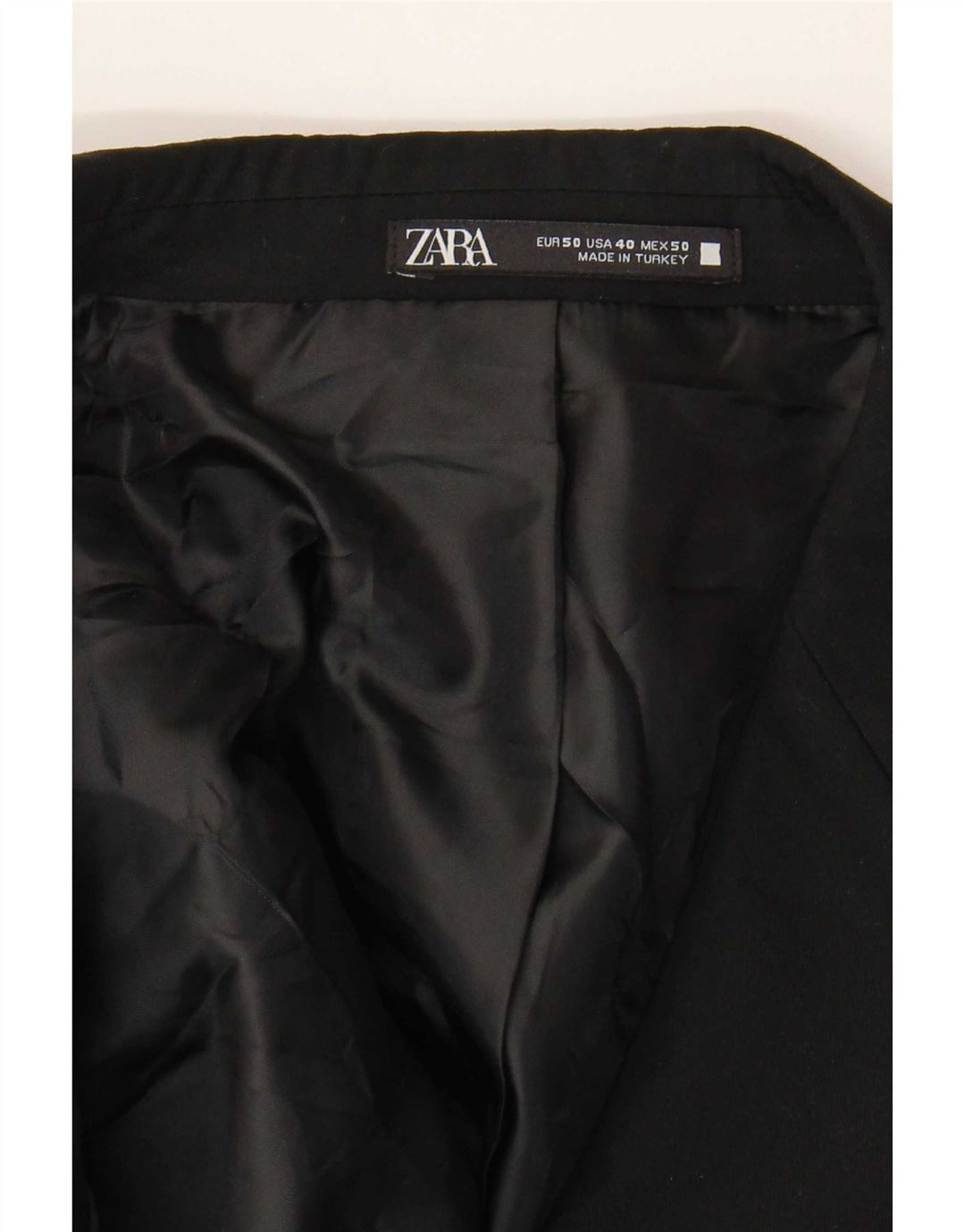 Zara Herren 2-Knopf-Blazerjacke EU 50 Mittelschwarz