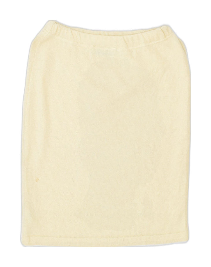 VINTAGE Womens Straight Skirt W26 Small Off White Acrylic | Vintage Vintage | Thrift | Second-Hand Vintage | Used Clothing | Messina Hembry 