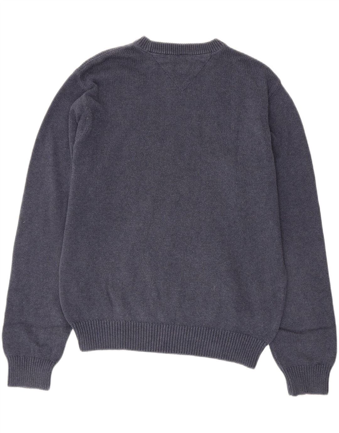 TOMMY HILFIGER Herren-Pullover mit Rundhalsausschnitt, mittelmarineblaue Baumwolle