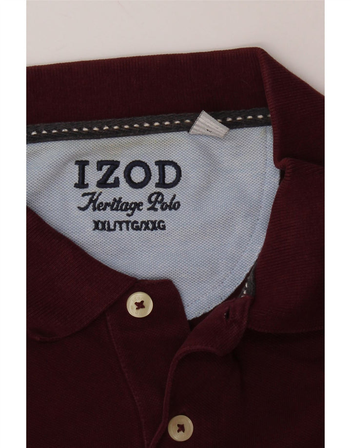 IZOD Herren Herritage Fit Poloshirt 2XL Burgund