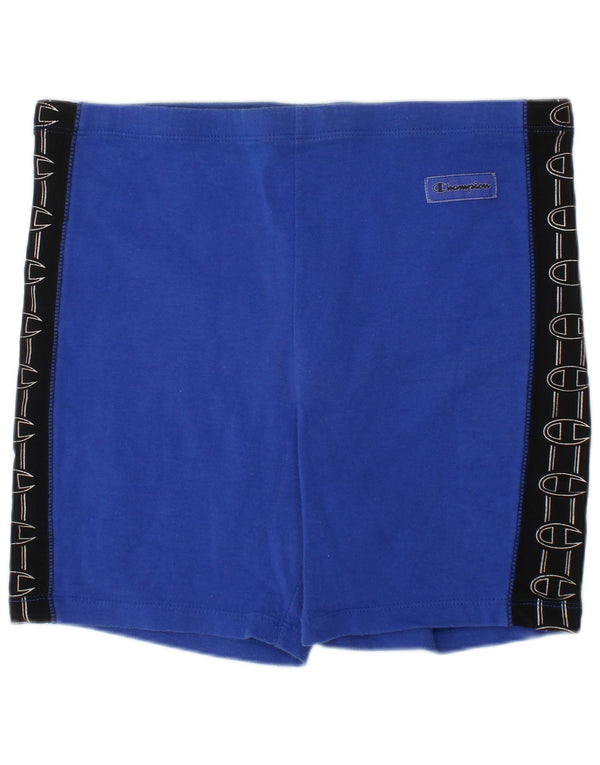 CHAMPION Grafik-Sportshorts für Jungen, 9–10 Jahre, Mittelblau, Farbblock