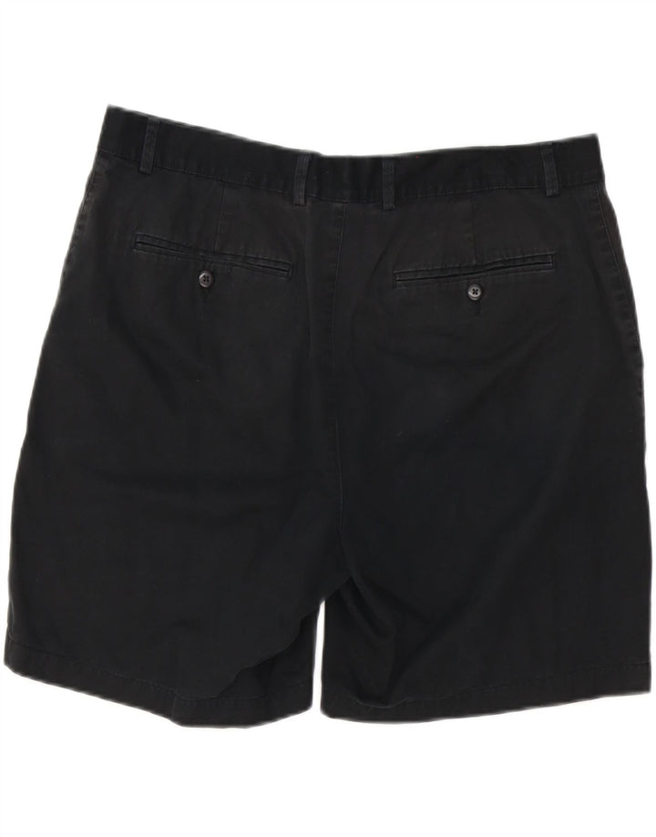 IZOD Herren Chino-Shorts W36 Large Schwarz Baumwolle