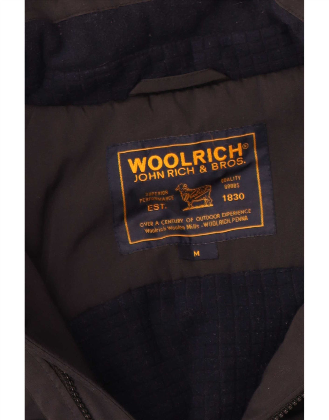 Woolrich Herren Bomberjacke mit Kapuze, gepolstert, UK 38, mittelschwarz