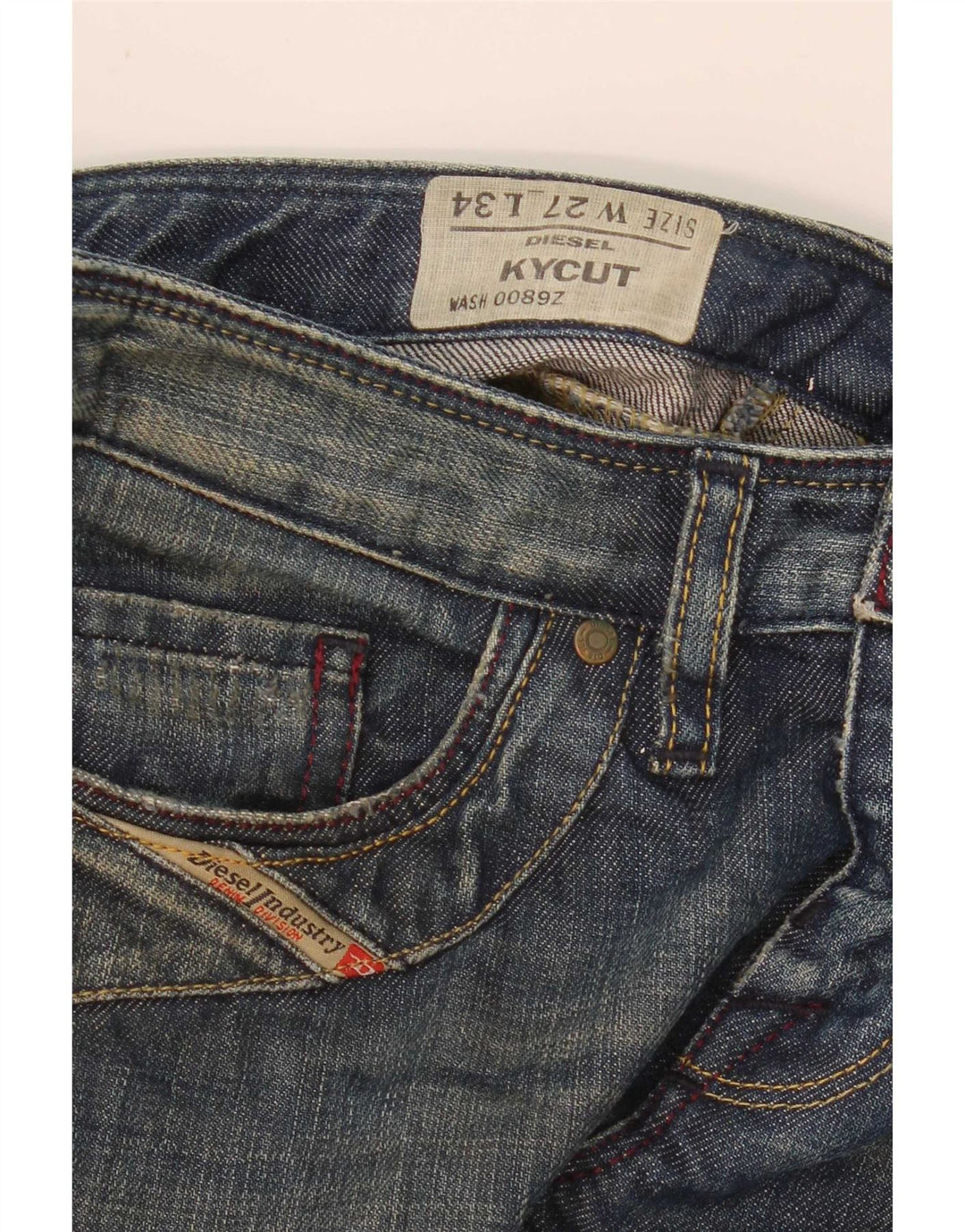 Diesel Damen Kycut Straight Jeans W27 L30 Blau