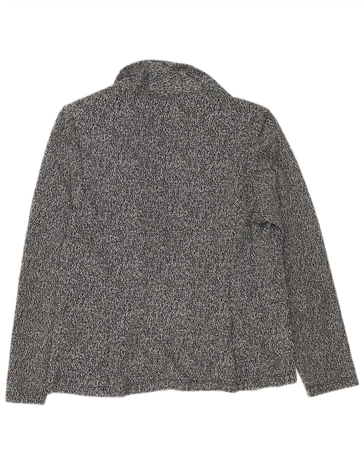 Marks & Spencer Womens Knit Open Blazer Jacke UK 12 Medium Black Flecked