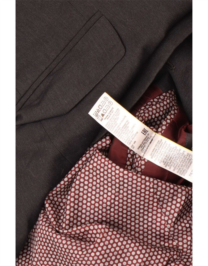 Marks & Spencer Herren-Blazer mit 2 Knöpfen, Gr. 42, Größe L, Grau, Polyester