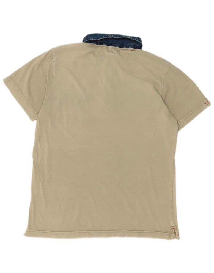 Marlboro Classics Herren-Poloshirt mit Grafik, groß, grün, Farbblock