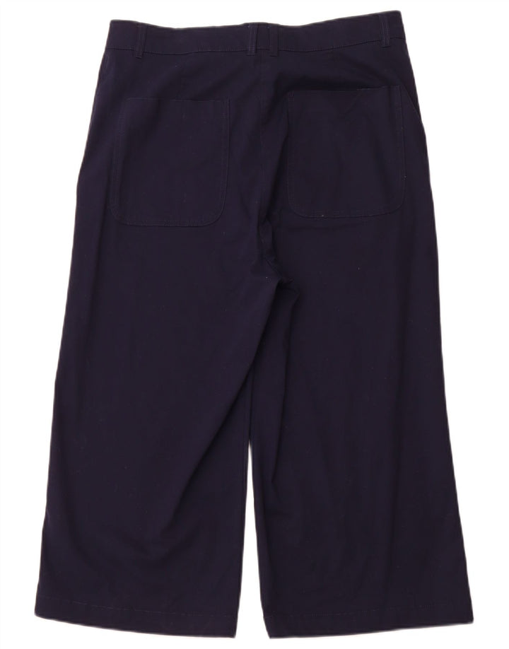 JOULES Capri-Hose für Damen mit hoher Taille, UK 14, Größe L W32 L21, Marineblau