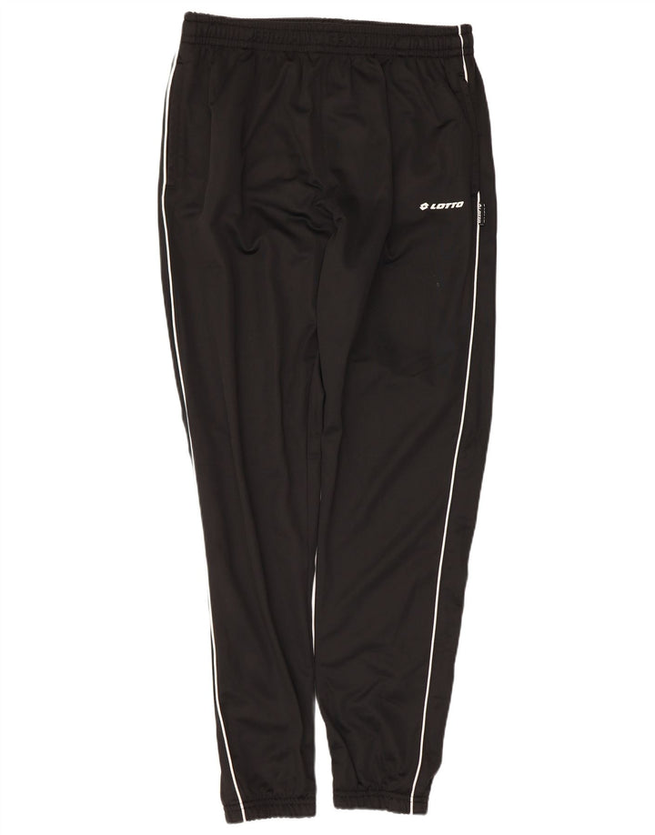 Lotto Herren-Trainingshose, Jogginghose, Größe L, Schwarz, Polyester