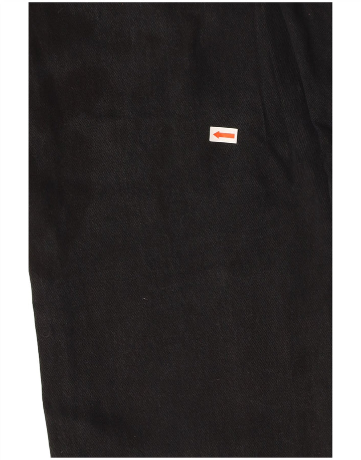 LEVI'S Herren 501 Straight Jeans W29 L32 Schwarze Baumwolle