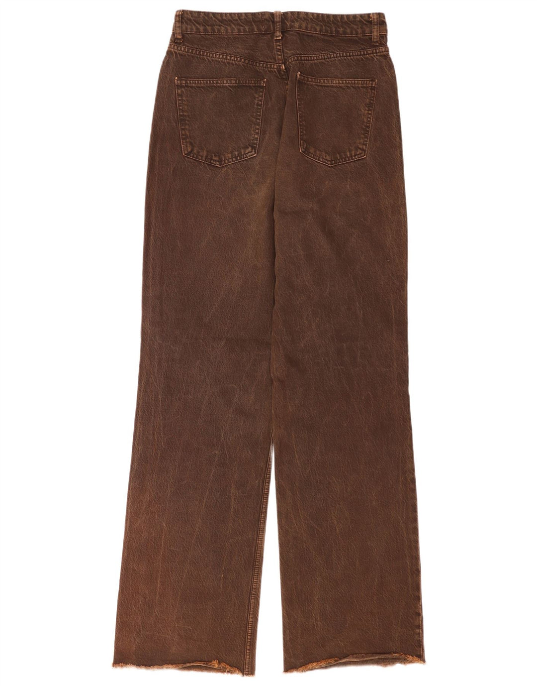 Zara Damen Straight Jeans EU 40 Medium W30 L33 Braun