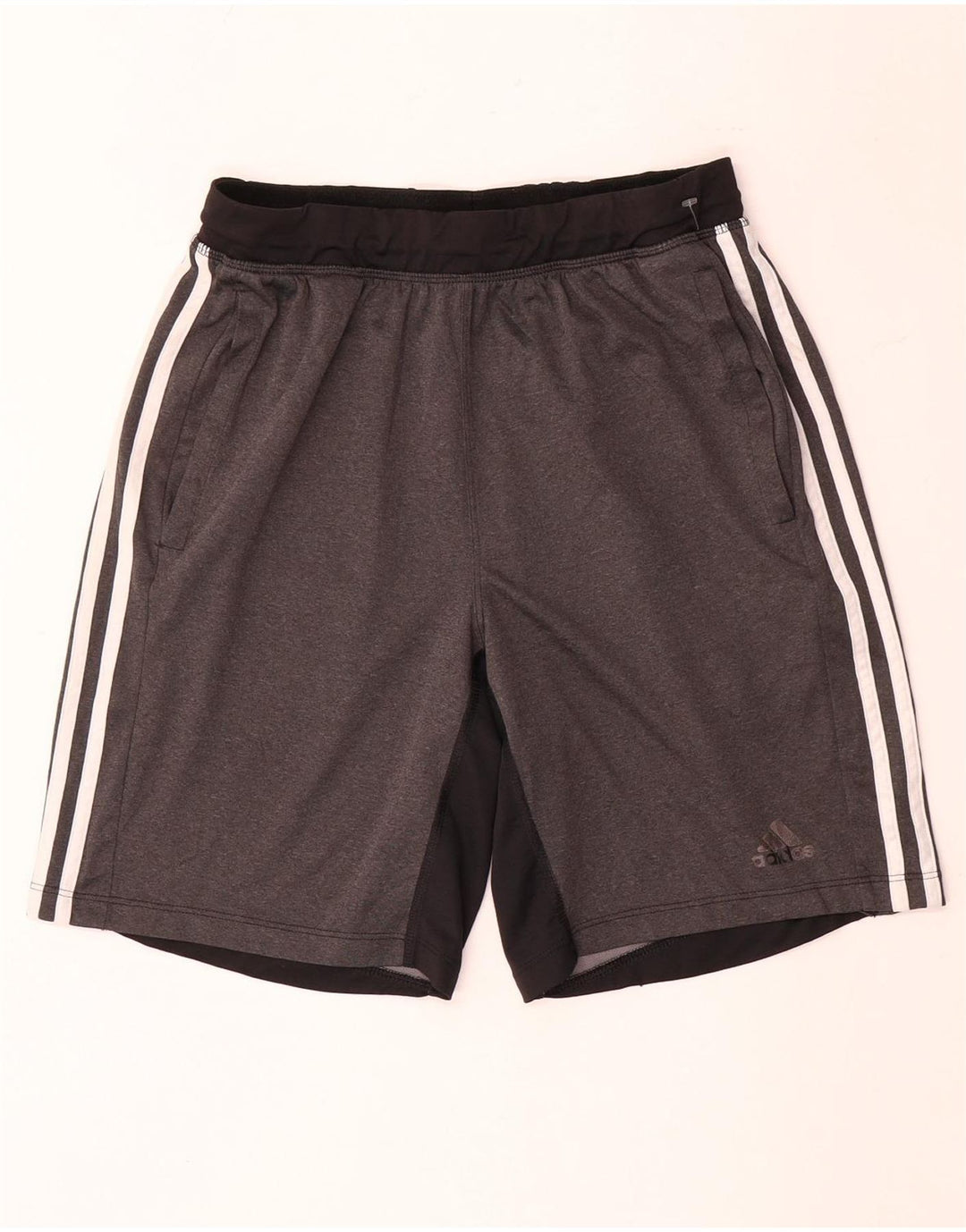 Adidas Herren Sportshorts mittelgraues Colourblock-Polyester
