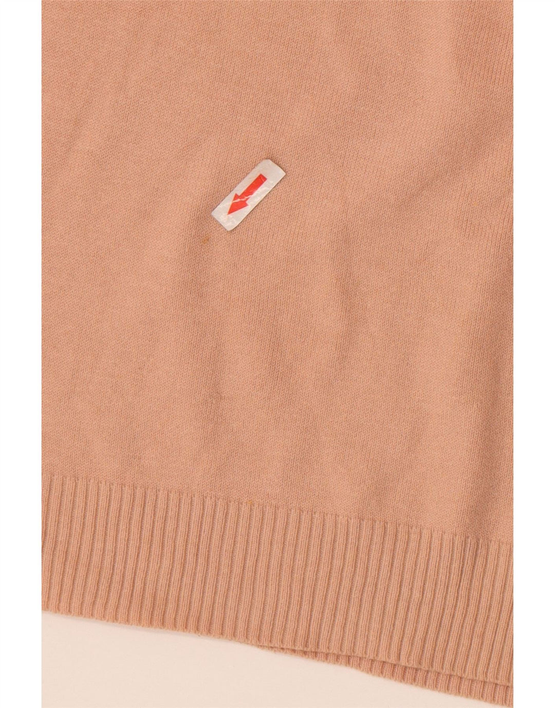 Zara Damen Crop V-Ausschnitt Pullover Pullover UK 12 Mittelrosa