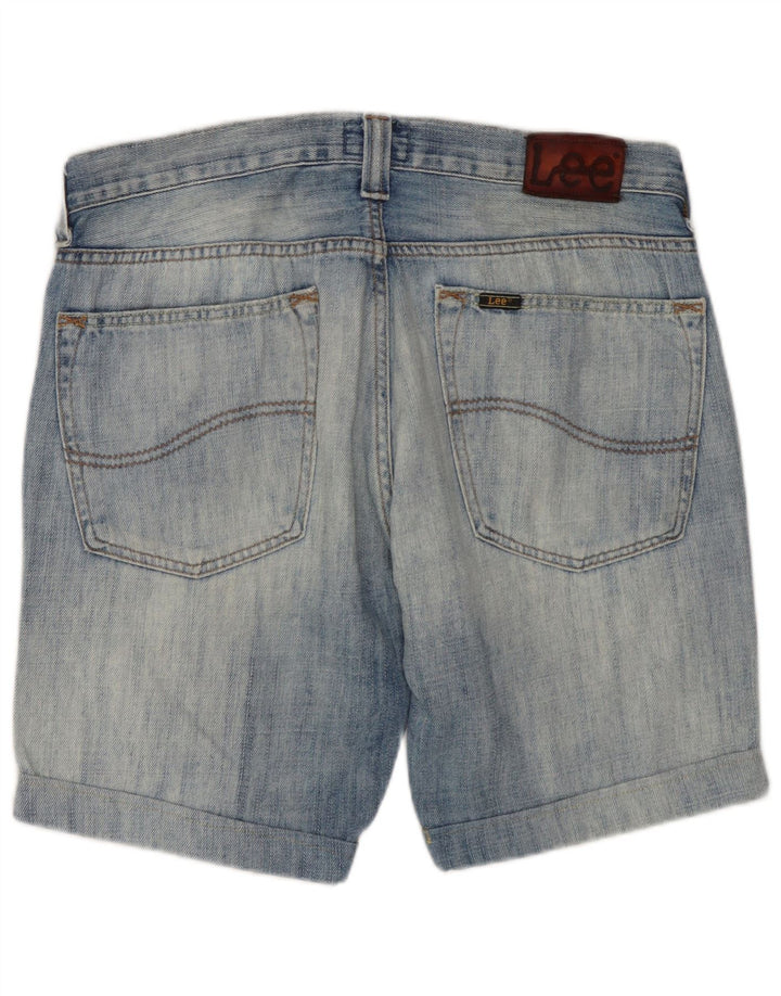 Lee Herren Ripley Denim Shorts W31 Mittelblaue Baumwolle