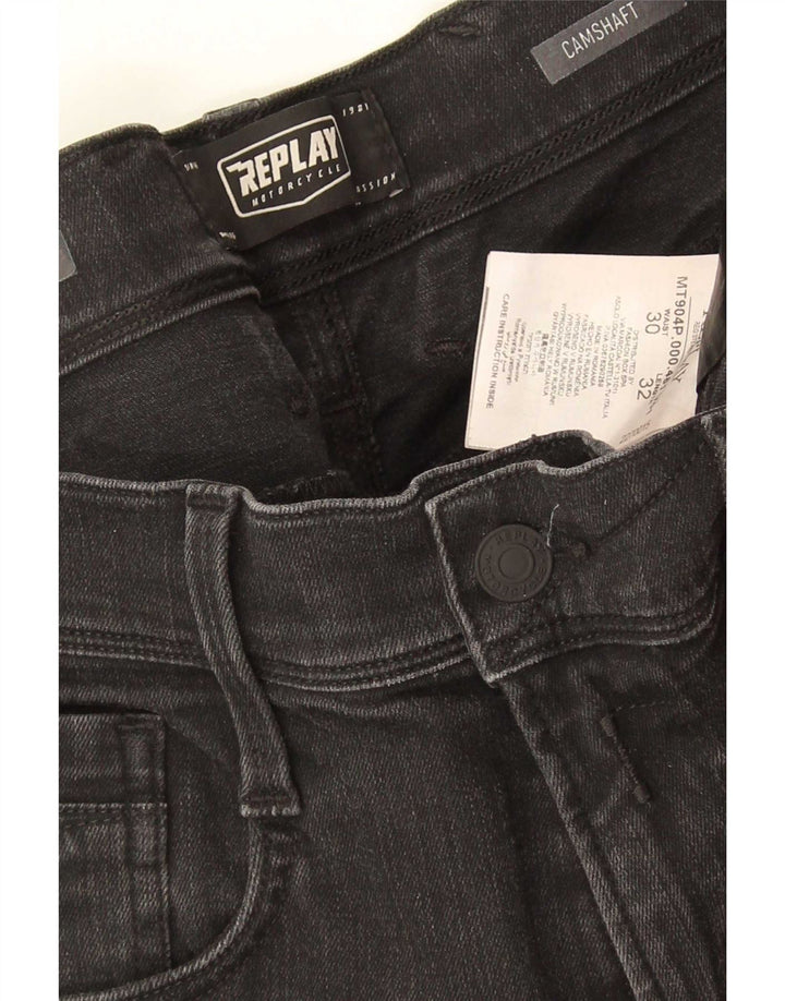 Replay Herren Extreme Flex Skinny Jeans W30 L32 Schwarz