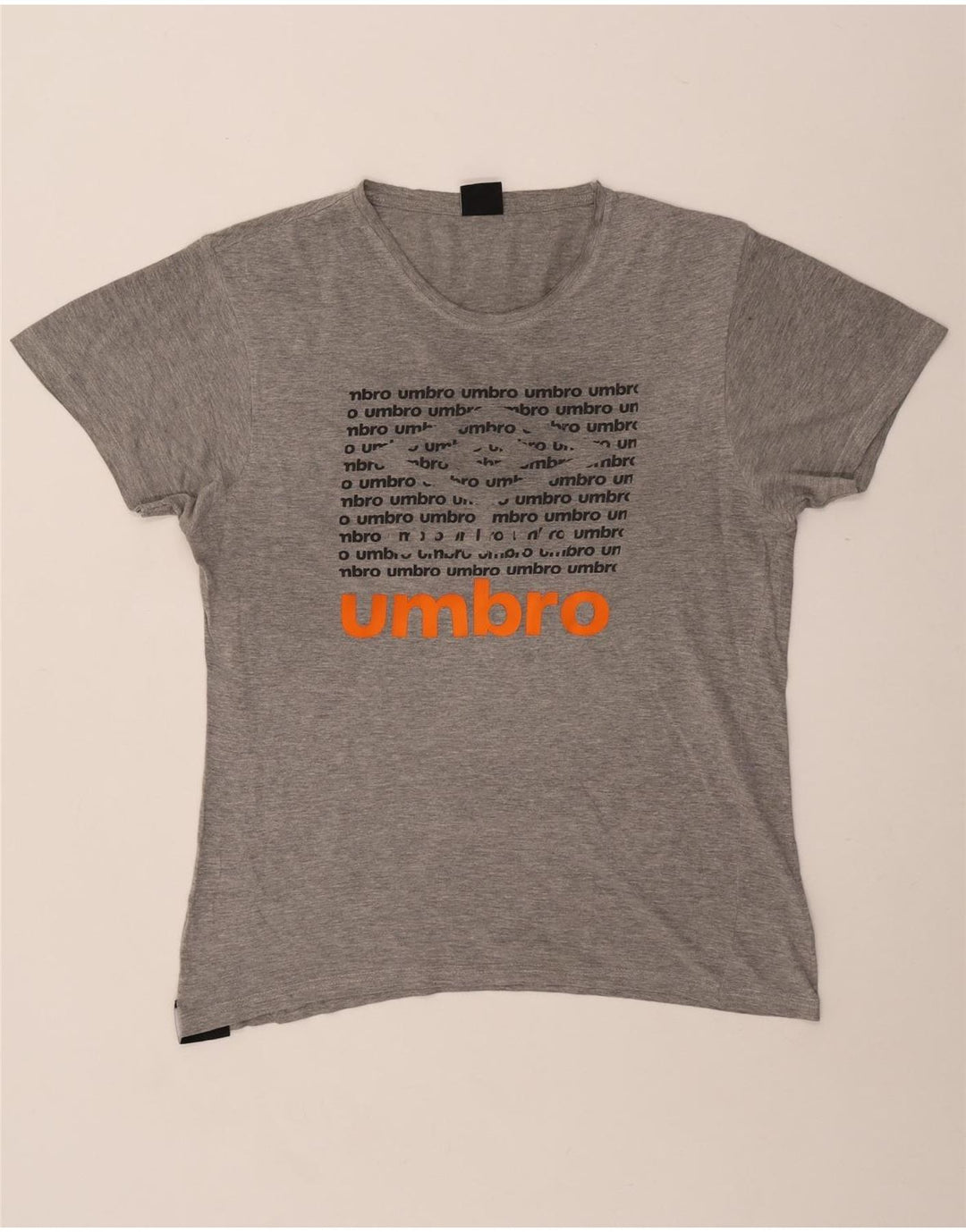Umbro Herren-T-Shirt mit Grafik, mittelgrau gesprenkelte Baumwolle