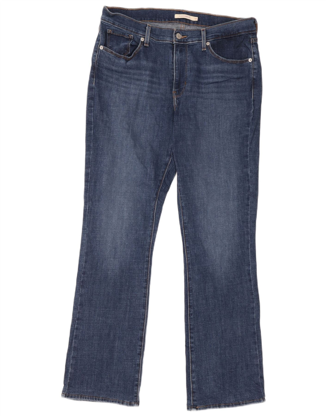 Levi's Damen Bootcut-Jeans mit klassischer Passform, Größe 14, groß, W32, L34, blaue Baumwolle