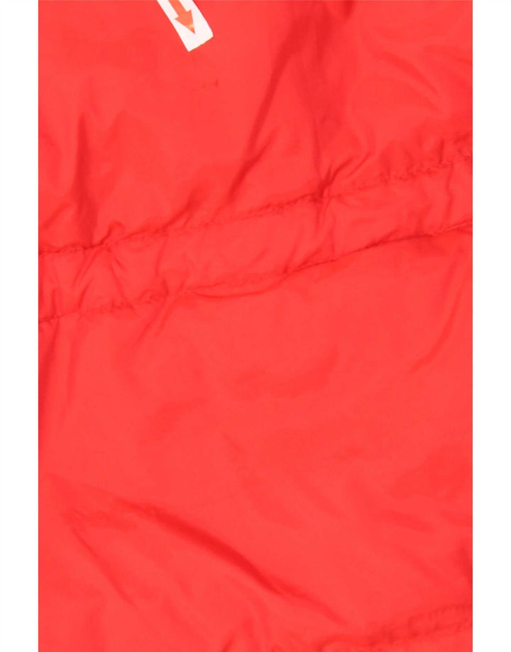Kejo gepolsterte Herrenjacke mit Kapuze, UK 36, kleines rotes Nylon