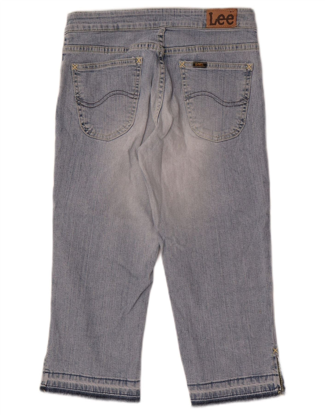 Lee Damen Capri-Jeans W27 L19 Blaue Baumwolle