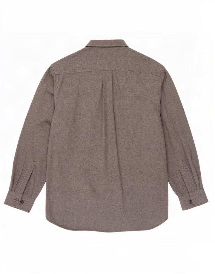L.L.Bean Herren-Flanellhemd aus mittelgrauer Baumwolle
