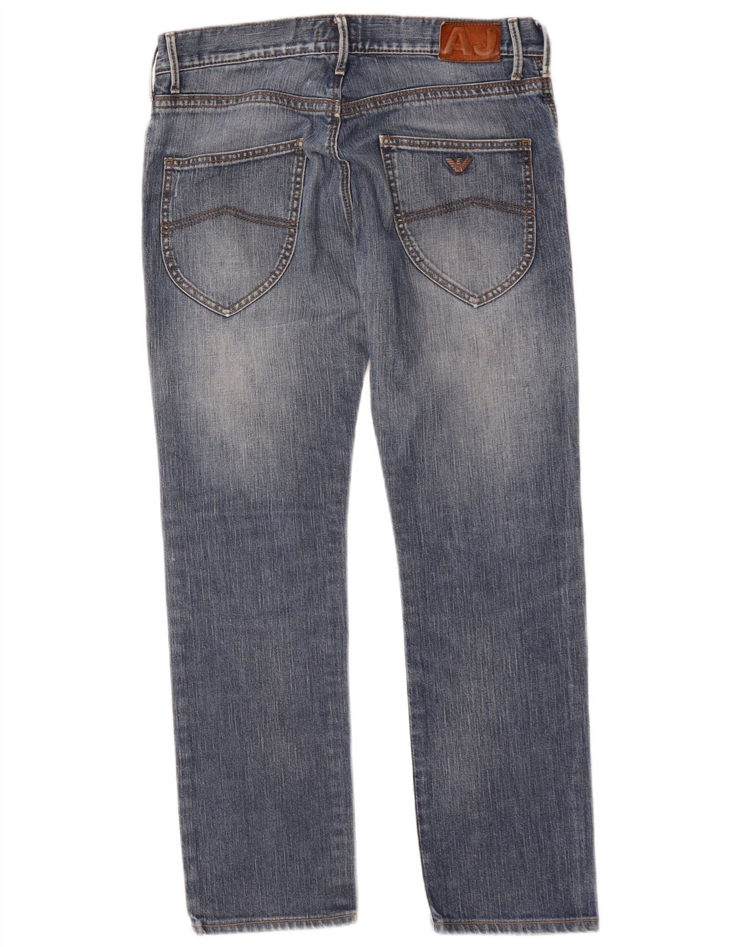 Armani Herren Straight Jeans W32 L30 Blau