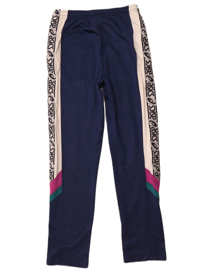 Asics Damen-Trainingsanzug IT 48 XL Marineblaues Colourblock-Polyamid