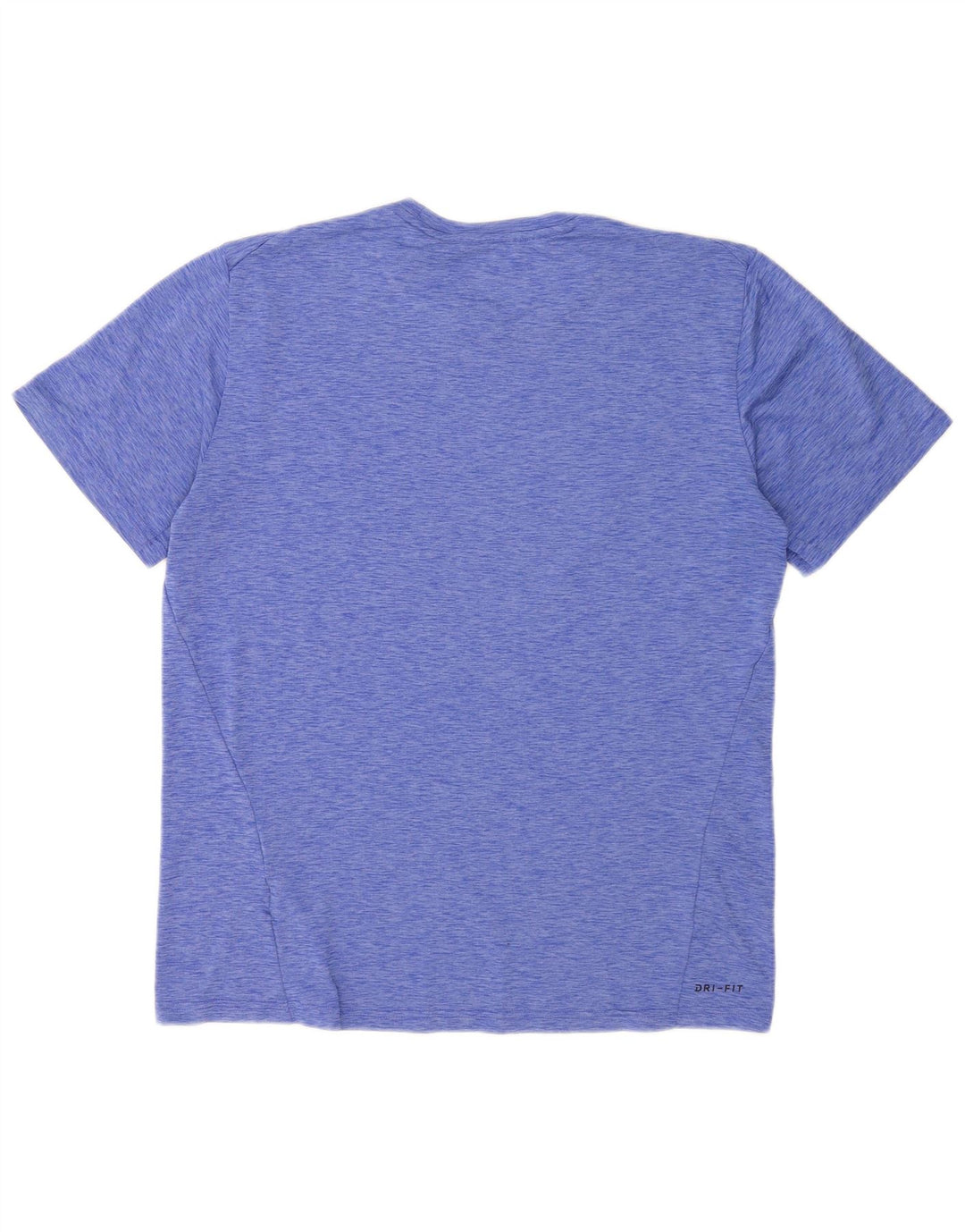Nike Herren Dri Fit T-Shirt-Oberteil, großes, blau meliertes Polyester