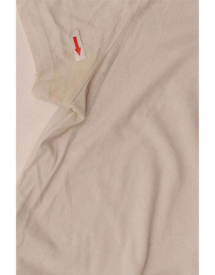 Superdry Herren T-Shirt-Oberteil aus mittelweißer Baumwolle