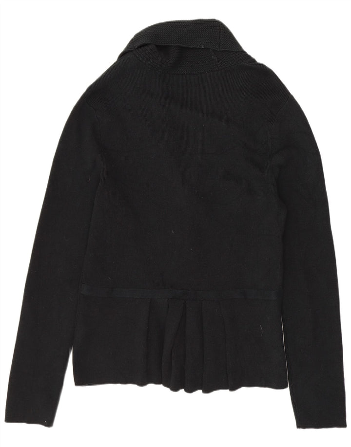 CHAPS Damen Strickjacke UK 18 XL Schwarz Baumwolle