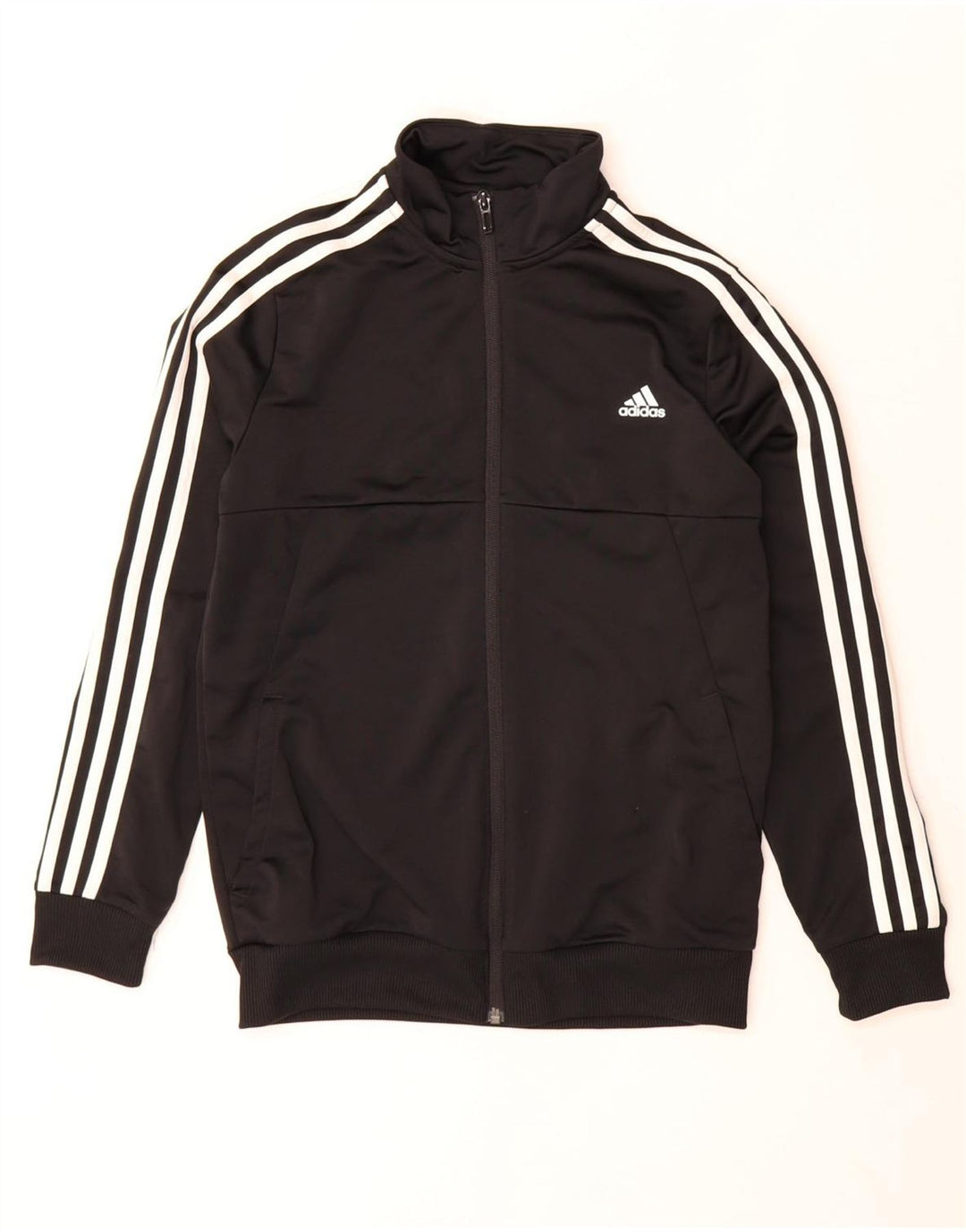 Adidas Jungen Climalite Trainingsanzug Top Jacke 13-14 Jahre Schwarz Polyester