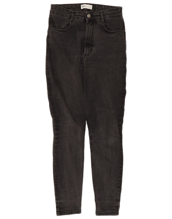 Zara Damen Skinny Jeans EU 38 Small W28 L26 Graue Baumwolle