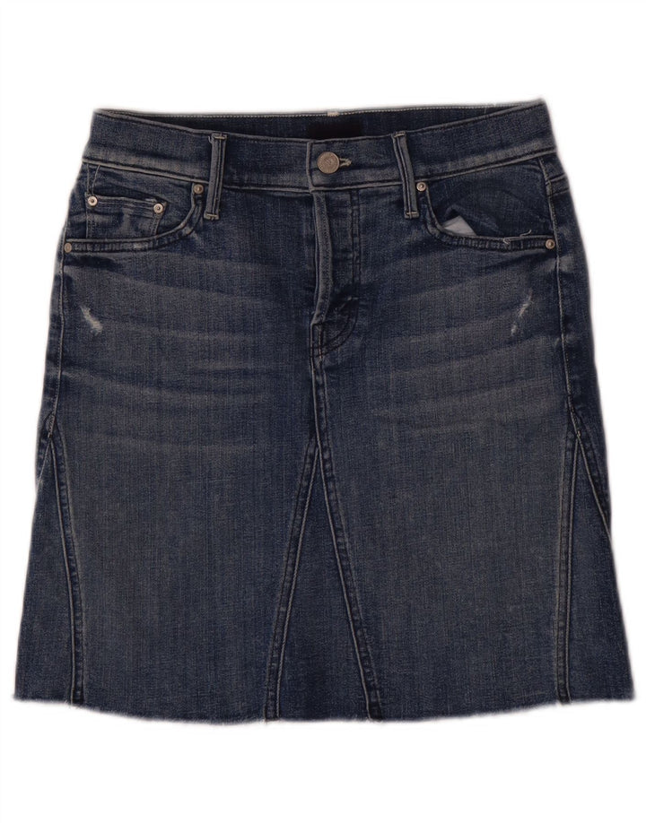 Mother Damen Jeansrock W25 XS Blau