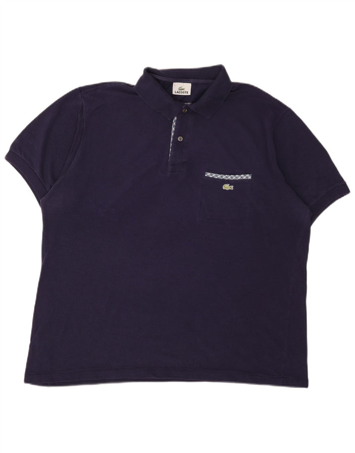 Lacoste Herren-Poloshirt, Größe 5, groß, Marineblau
