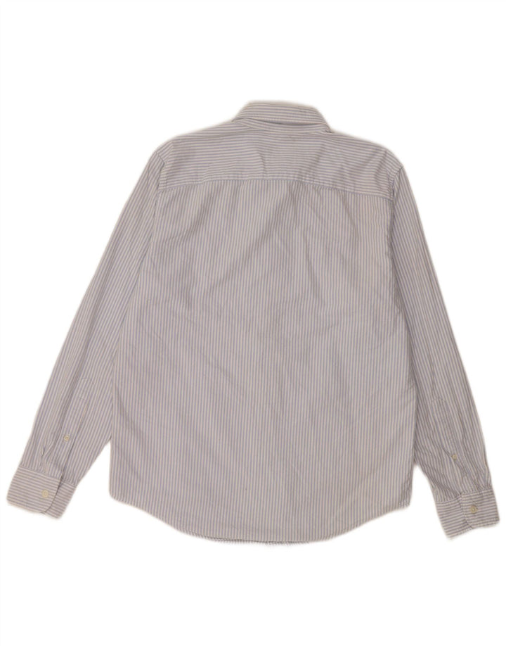Abercrombie & Fitch Herrenhemd aus mittelblauer, gestreifter Baumwolle