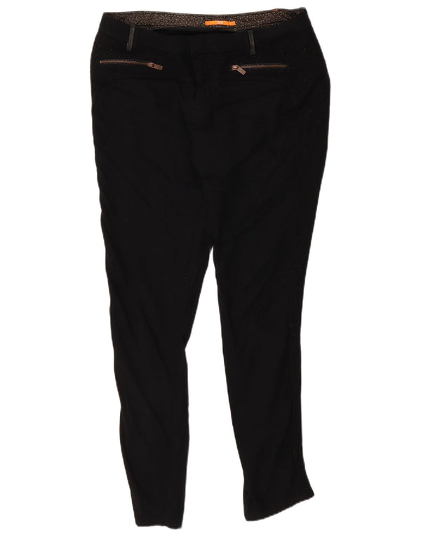 Hugo Boss Damen Skinny Freizeithose UK 10 Small W32 L28 Schwarz